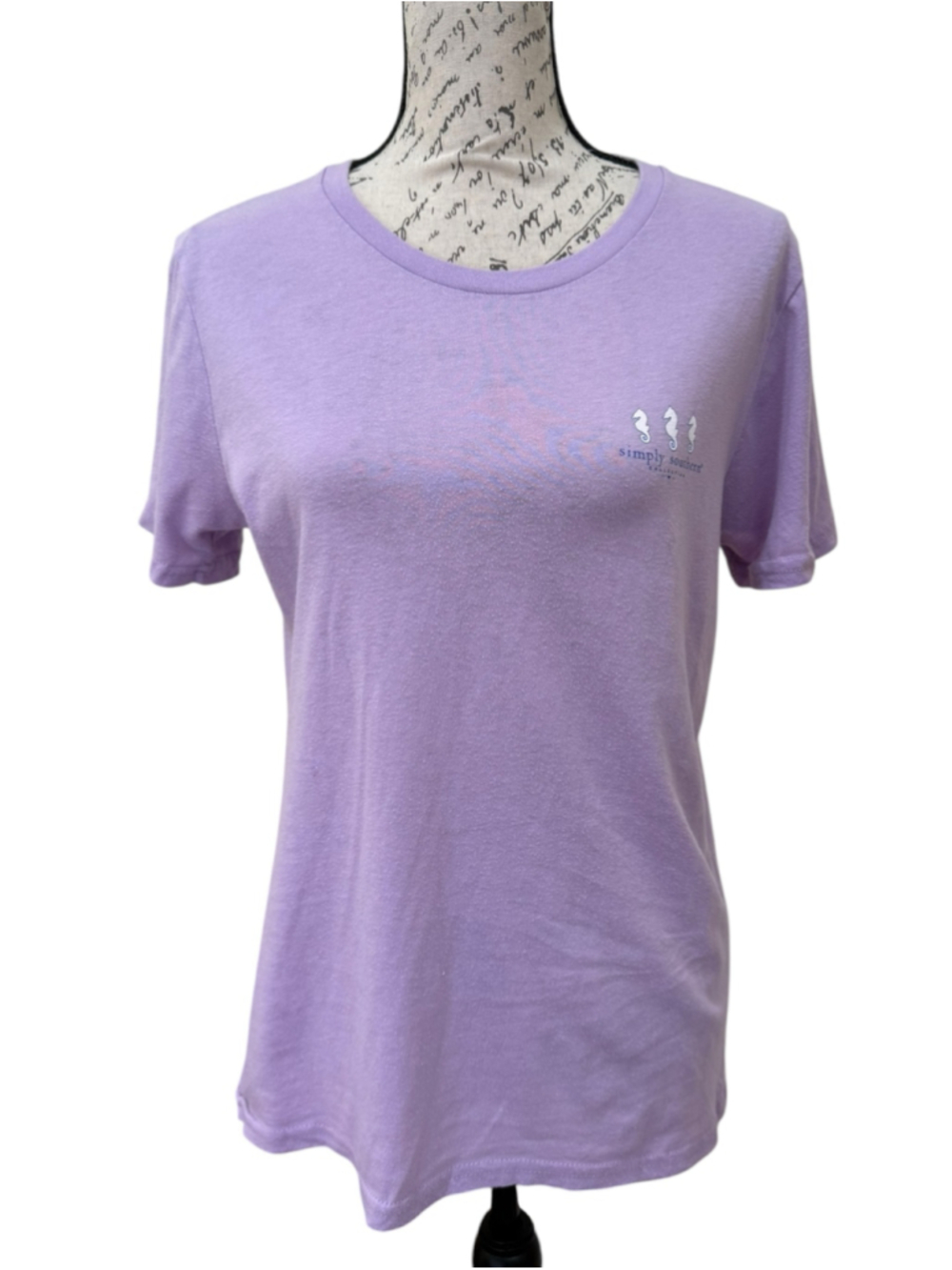 Women's Simply Southern Short Sleeve Tee, Size M, Purple